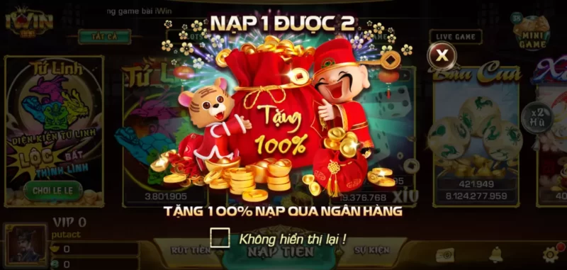 Khuyến mãi mùa lễ hội cực bom tấn chỉ có tại iwin