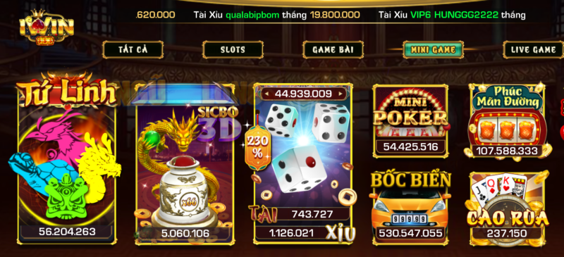 Giới thiệu đôi nét về game giải trí Tài xỉu iwin