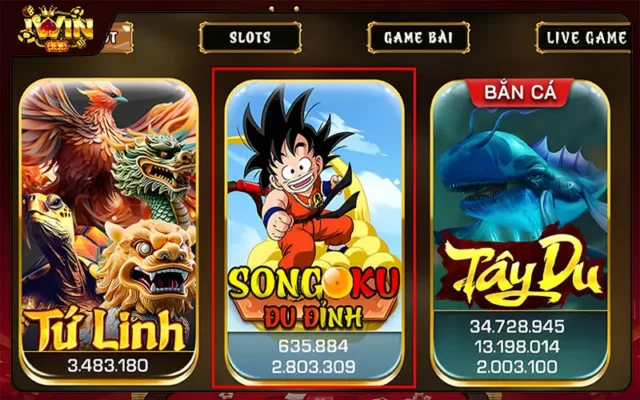 Songoku Đu Đỉnh iWin - tựa game hấp dẫn nên trải nghiệm ngay.